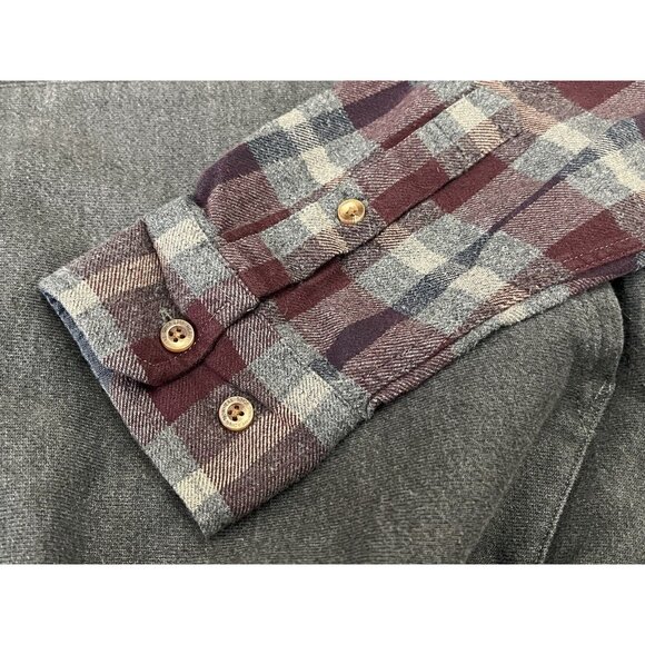 Champion Sweatshirt Plaid Flannel Sleeves Hoodie Gray Reverse Weave Mens Small - Picture 4 of 8
